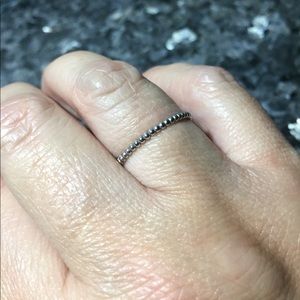 NWOT Delicate Sterling Silver Bead Ring